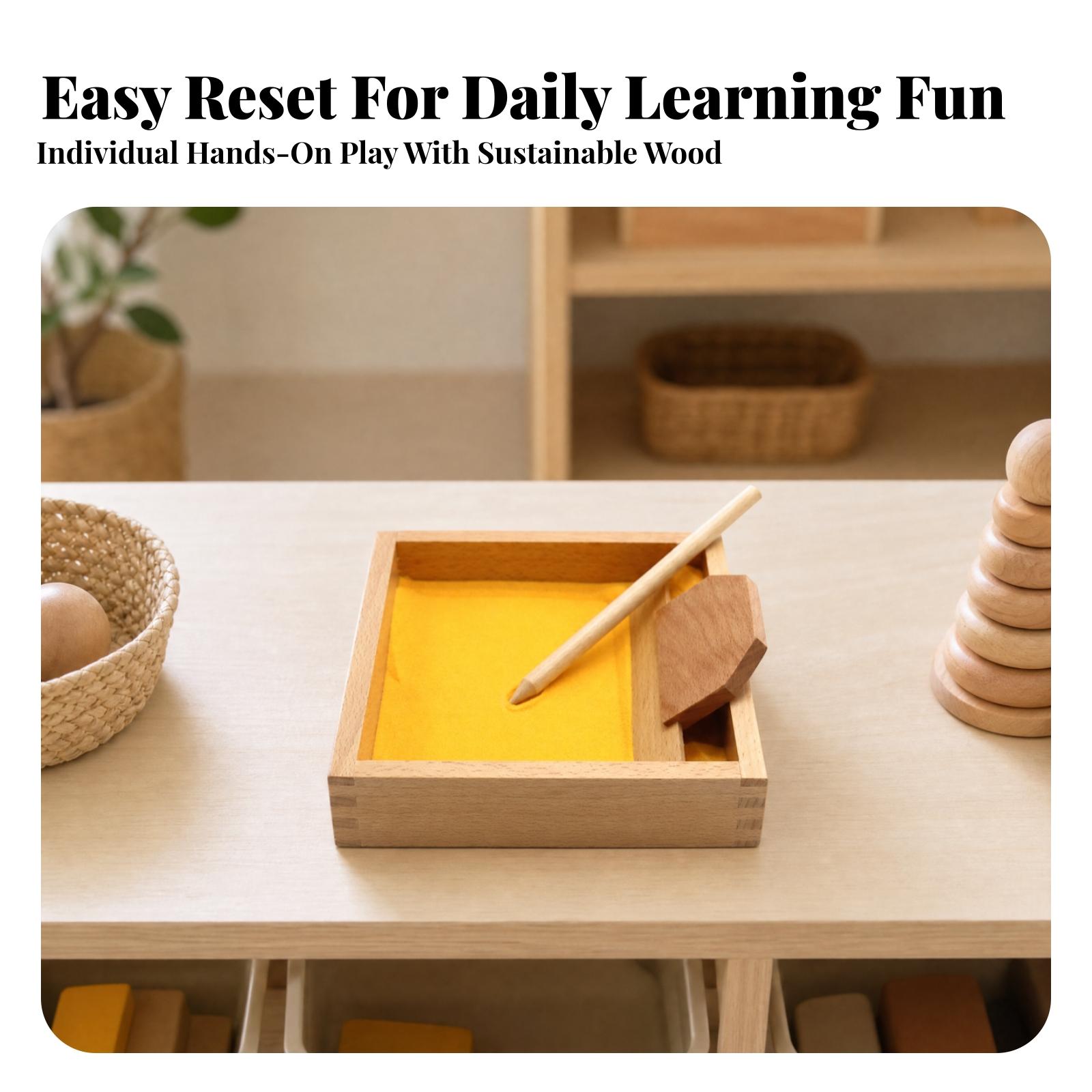 Kids Education Design - Kotak untuk Melukis dengan Pasir yang