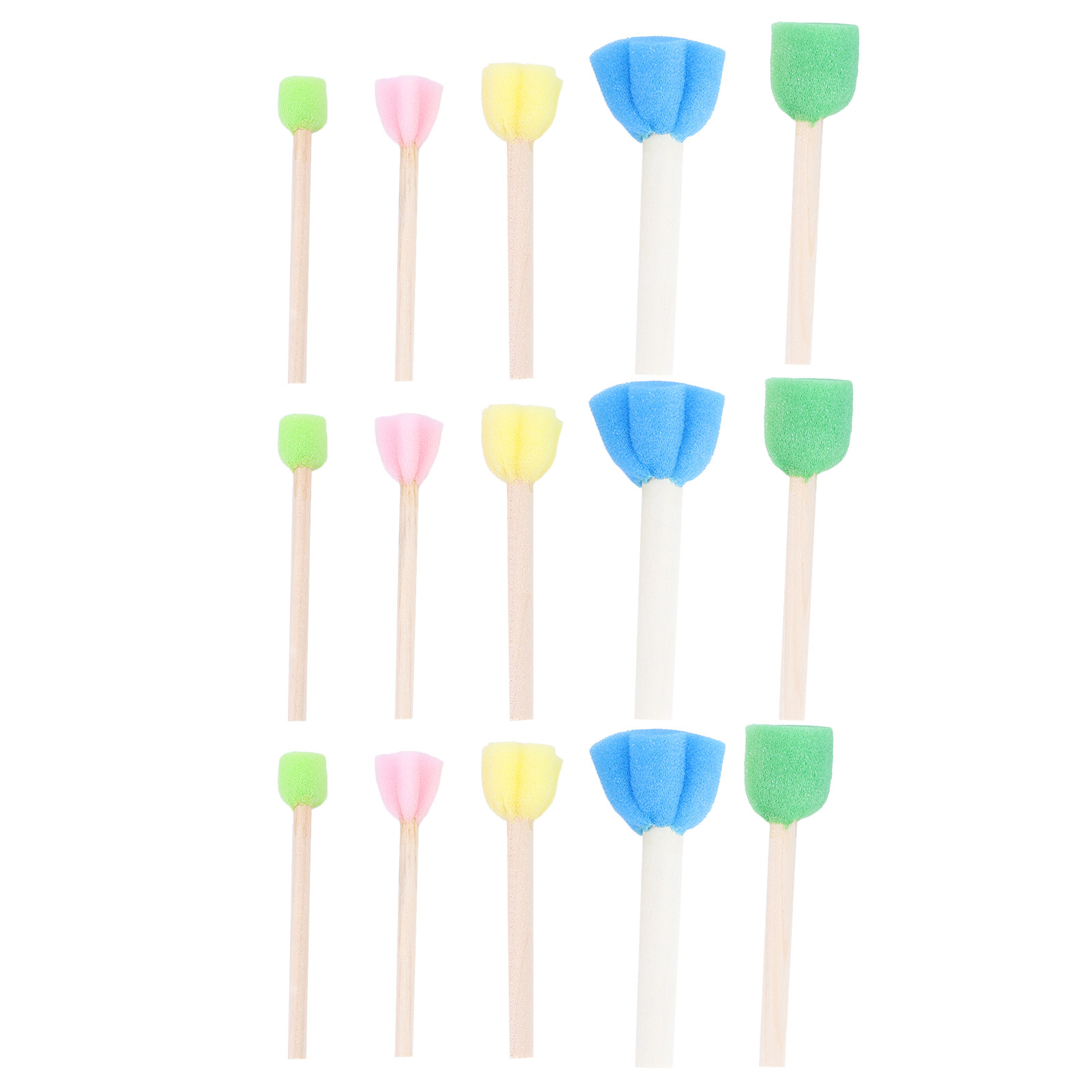 15 Buah Set Kuas Cat Spons Min - Kids Education Design ulasan dan harga