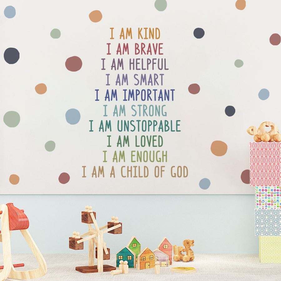 Stiker dinding kelas positif a - Kids Education Motivation ulasan dan harga