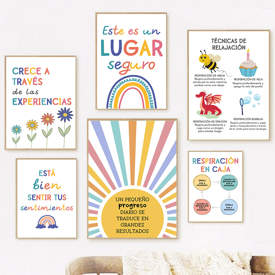 Motto Pendidikan Spanyol Lukis - Kids Education Room ulasan dan harga