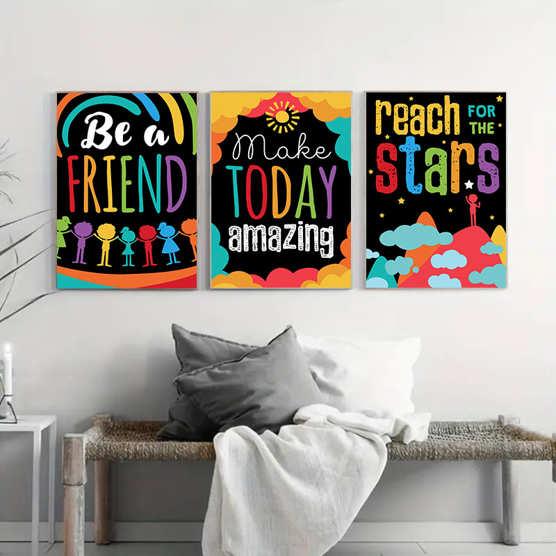 Poster Dekorasi Dinding Inspir - Kids Education Quote ulasan dan harga
