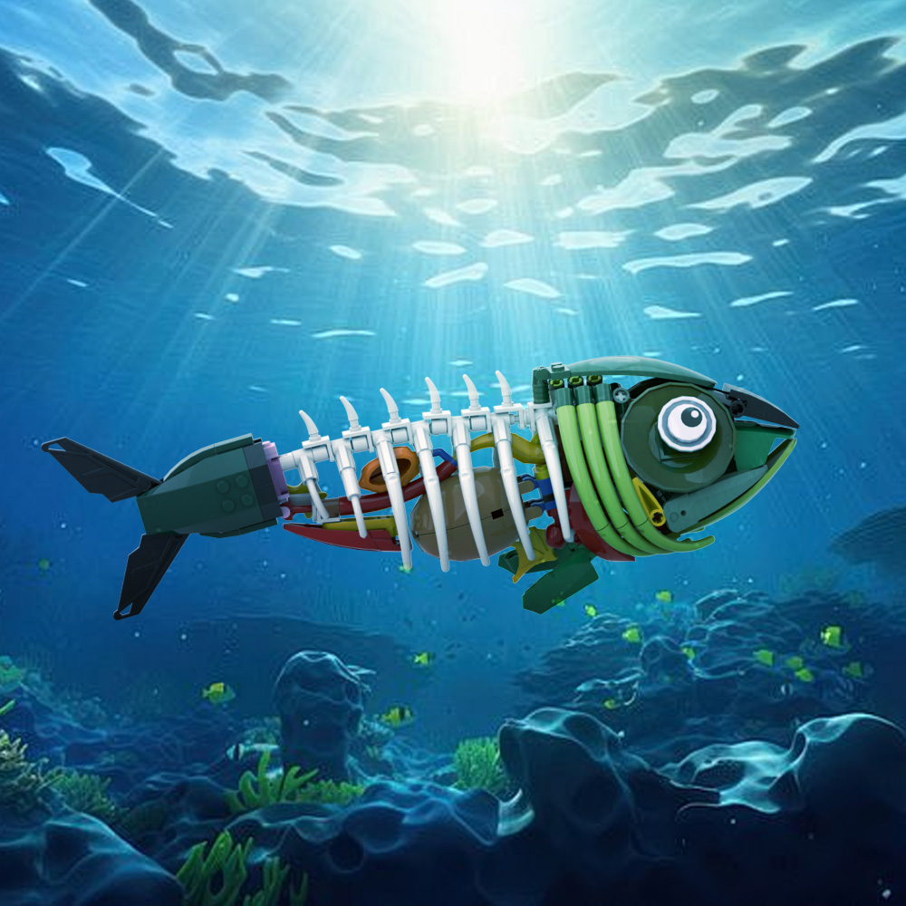 MOC Blok Bangunan Model Ikan Z - Kids Education Design ulasan dan harga